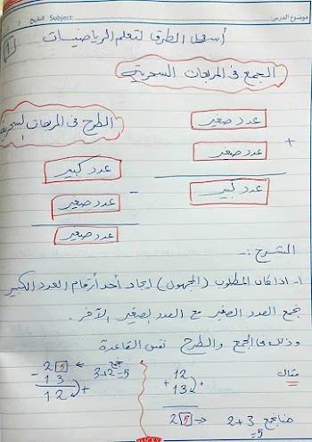 أسهل الطرق لتعلم الرياضيات . ملف مصور