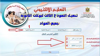 تحميل النموذج الثالث لبوكلت الثانوية العامة 2018 من موقع وزارة التربية والتعليم في جميع المواد