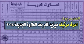 اعرف مرتبك هيزيد كام بعد زيادة قيمة العلاوة الجديدة 2018 لجميع الدرجات والموظفين بالدولة 