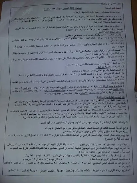 فاكس مواصفات امتحان اللغة العربية جميع المراحل فاكس مواصفات امتحان اللغة العربية جميع المراحل