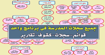 برنامج قوائم الفصول وتوزيع الدرجات وطباعة بيان طالب وتسجيل نتائج الأمتحانات والعديد من المزايا