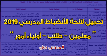 تحميل لائحة الأنضباط المدرسي 2019 اعرف عقاب الطالب او المعلم حال مخالفة أي تعليمات من هنا