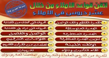 اتقن قواعد الاملاء في عشر دروس سهلة - نسخة pdf جاهزة للطباعة