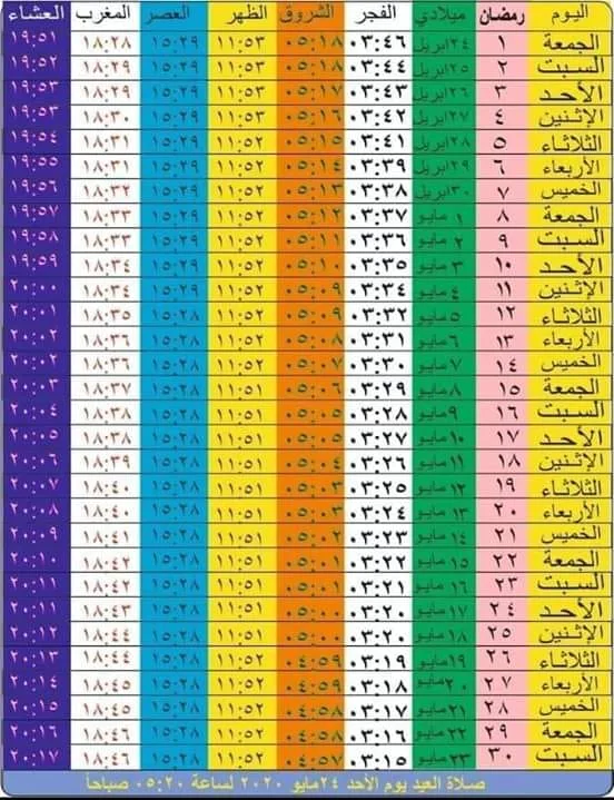 امساكية رمضان 1441 لعام 2020 ,موعد ليلة نصف شعبان 1441 , موعد بداية شهر رمضان 2020 , امساكية شهر رمضان , امساكية رمضان 2020 , موعد اول يوم رمضان , موعد شهر رمضان 2020 , متي بداية شهر رمضان , متي يبدأ شهر رمضان 