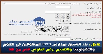 رابط تنسيق القبول لمدارس المتفوقين stem بعد الاعدادية 2022 