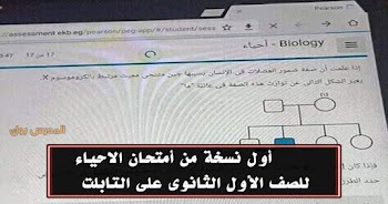 تليجرام تسريب امتحان الاحياء الصف الاول الثانوي 2022 الترم الأول نسخة كاملة