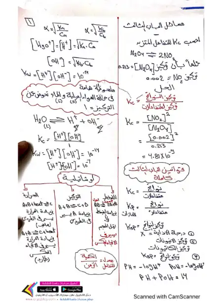 افكار مسائل الباب الرابع كيمياء للصف الثالث الثانوي PDF PDF