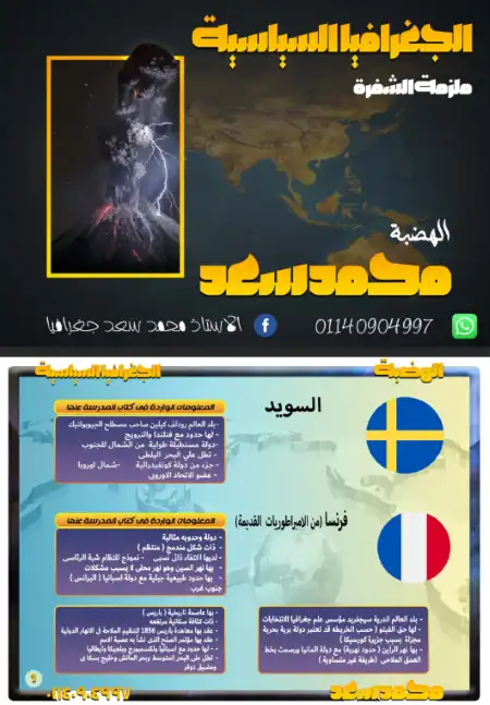 مراجعة معلومات كل دول جغرافيا للصف الثالث الثانوي مستر محمد سعد PDF PDF