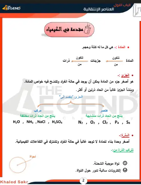 شرح ومراجعة الكيمياء للصف الثالث الثانوي PDF PDF