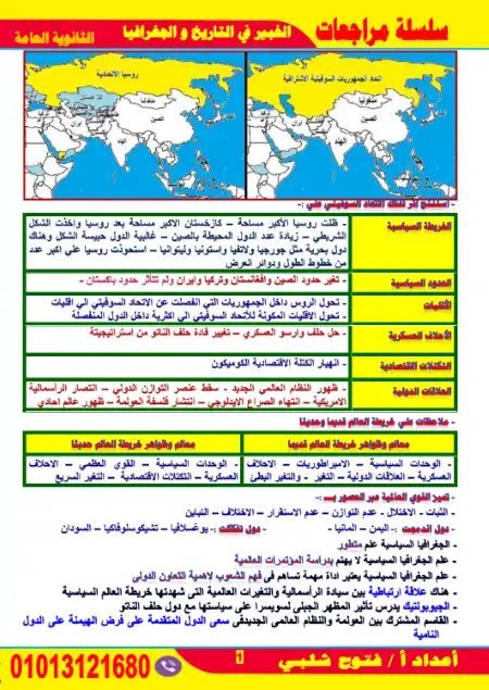 مراجعة الخبير جغرافيا للصف الثالث الثانوي مستر فتوح شلبي PDF PDF