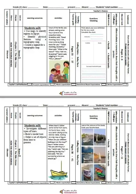 دفتر تحضير Discover للصف الثاني الابتدائي الترم الثاني PDF PDF