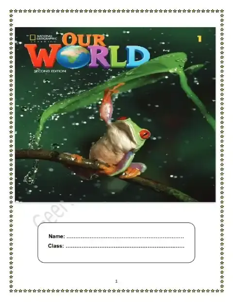 أفضل مذكرة Our world للصف الاول الابتدائي الترم الاول PDF PDF