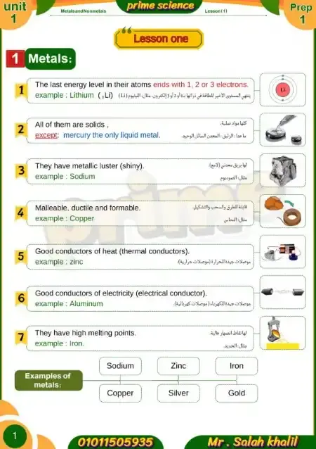 تحميل مذكرة Science مترجمة للصف الاول الاعدادي الترم الثاني PDF PDF