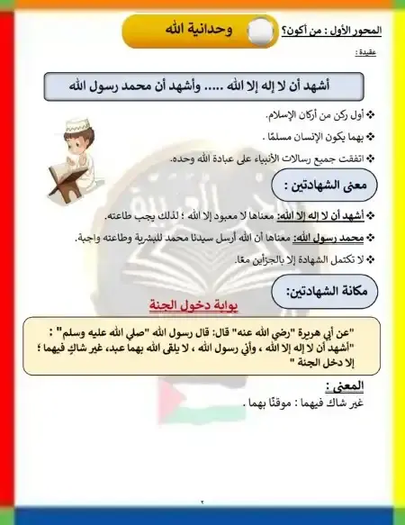 أقوى مذكرة تربية اسلامية للصف الثالث الابتدائي الترم الاول 2025 PDF PDF