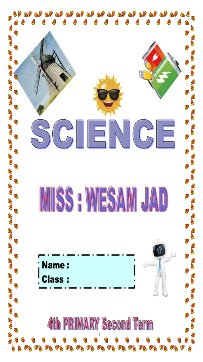 مذكرة Science لغات للصف الرابع الابتدائي الترم الثاني 2026 PDF PDF