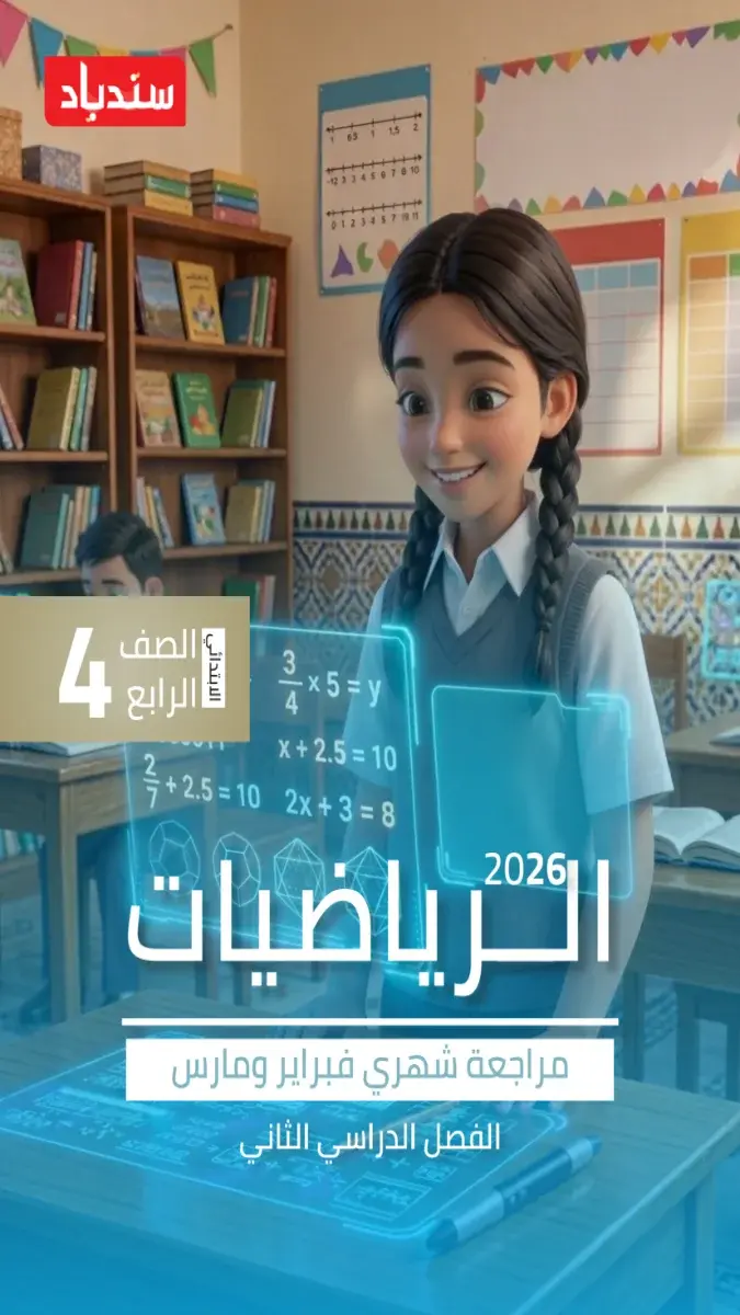 مراجعة شهر مارس رياضيات للصف الرابع الابتدائي بالاجابات 2026 PDF PDF