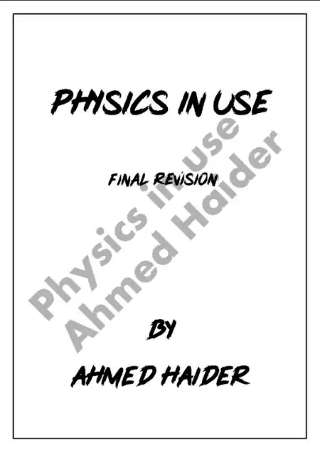 مراجعة الكهربية فيزياء للصف الثالث الثانوي PDF PDF