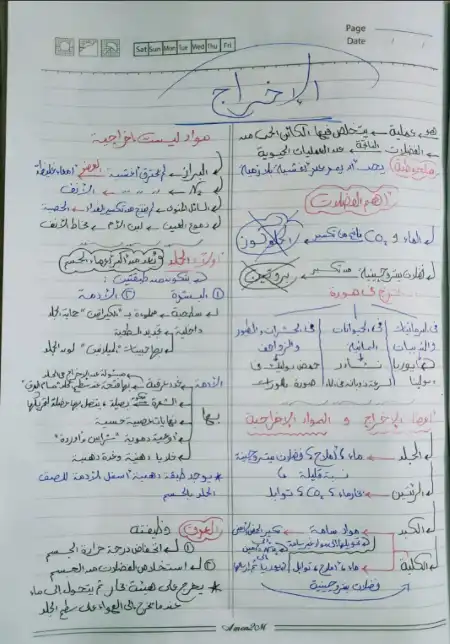 ملخص احياء للصف الثاني الثانوي الترم الثاني بخط اليد PDF PDF