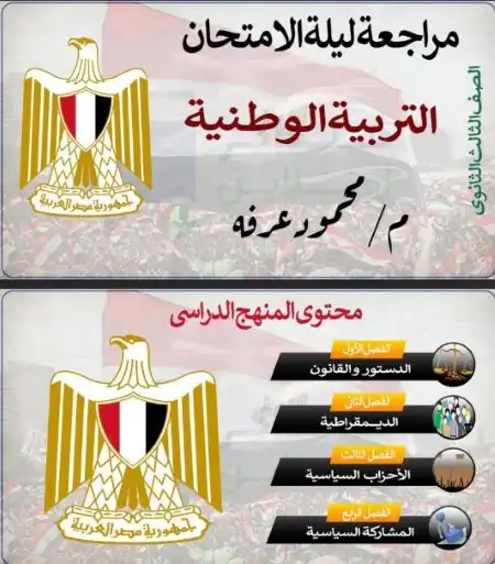 مراجعة منصة هنذاكر اون لاين في التربية الوطنية للصف الثالث الثانوي 2023 PDF