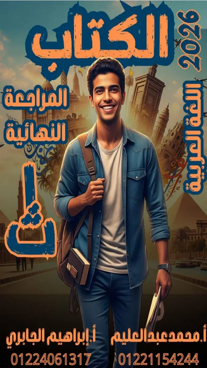 المراجعة النهائية لغة عربية للصف الاول الثانوي الترم الثاني 2026 PDF PDF