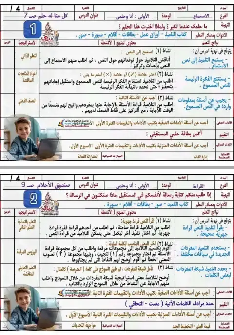 دفتر تحضير اللغة العربية للصف السادس الابتدائي الترم الاول 2026 PDF PDF