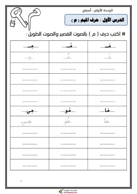 مذكرة لغتي في تأسيس اللغة العربية للصف الاول الابتدائي PDF PDF
