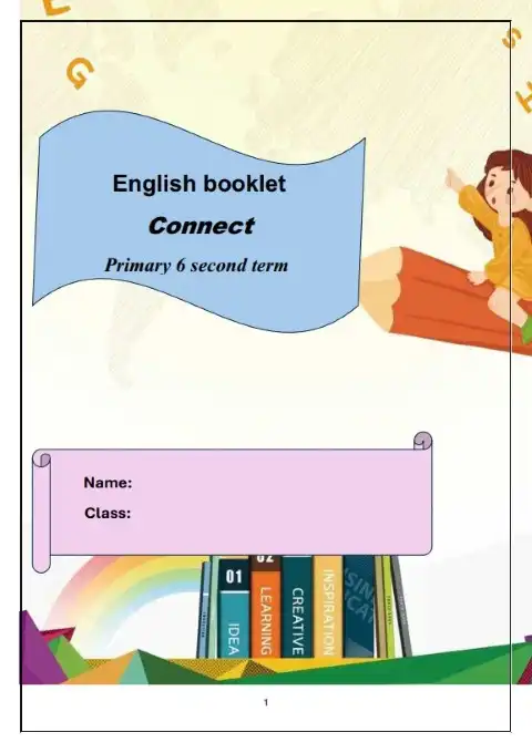 مذكرة Connect 6 للصف السادس الابتدائي الترم الثاني 2025 / 2024 PDF PDF