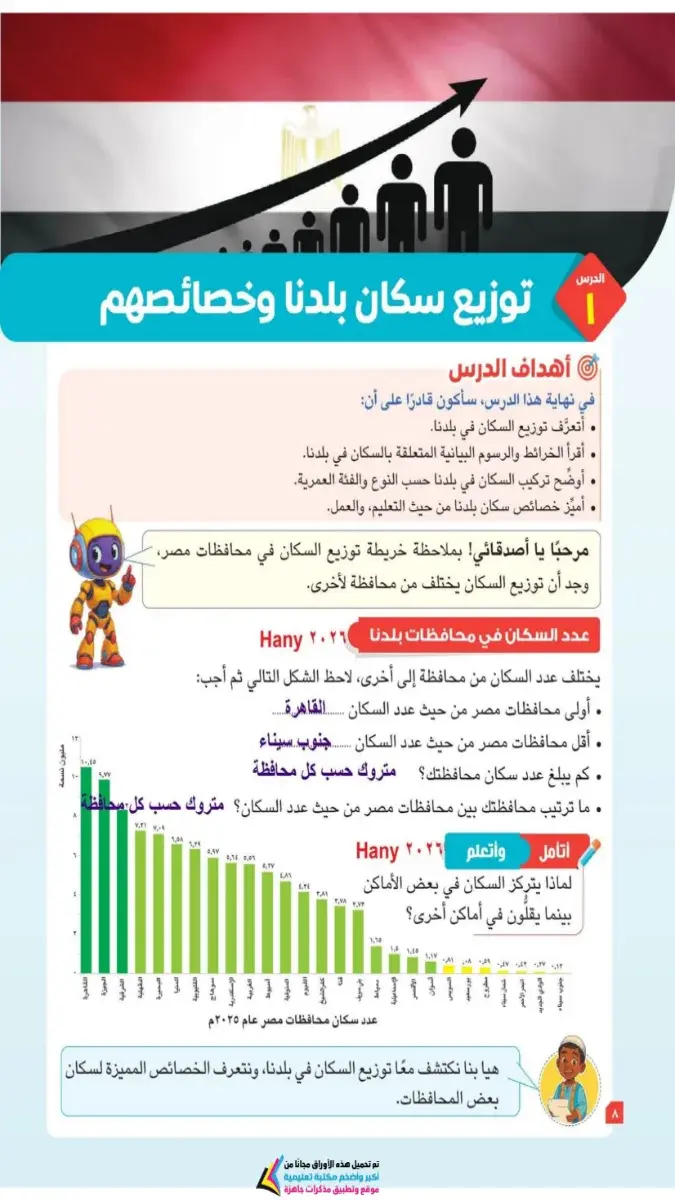 تحميل حل كتاب الدراسات الاجتماعية للصف الرابع الابتدائي الترم الثاني 2026 PDF PDF