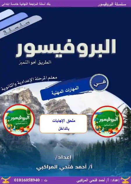 مراجعة مهارات مهنية للصف الخامس الابتدائي الترم الثاني PDF سؤال وجواب PDF