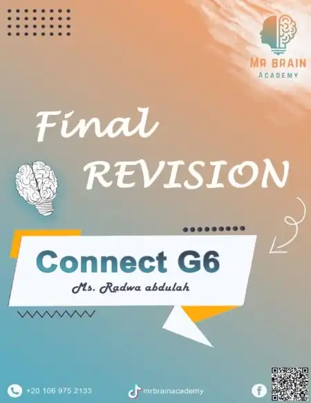 مراجعة اللغة الانجليزية للصف السادس الابتدائي الترم الثاني PDF بالحل PDF