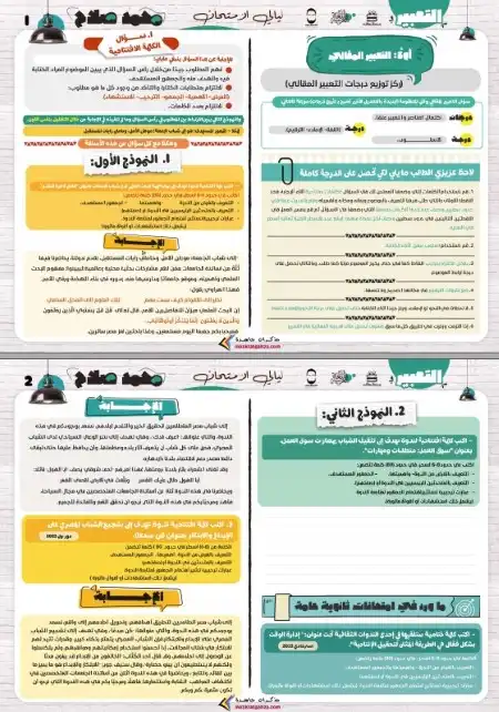 مراجعة تعبير مستر محمد صلاح للصف الثالث الثانوي 2024 PDF PDF