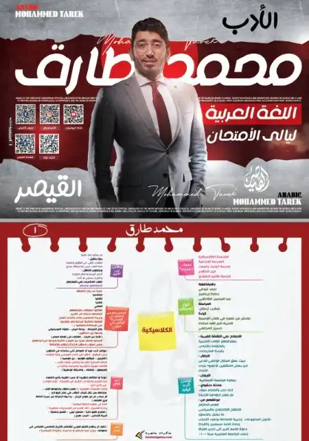 مراجعة الادب للصف الثالث الثانوي 2024 PDF مستر محمد طارق PDF