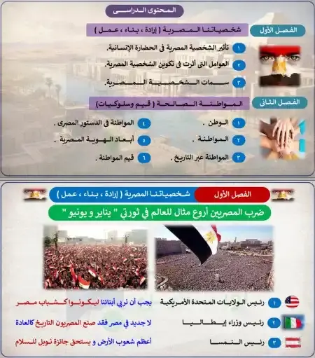 مراجعة تربية وطنية اولى ثانوي ترم اول PDF 2025 PDF