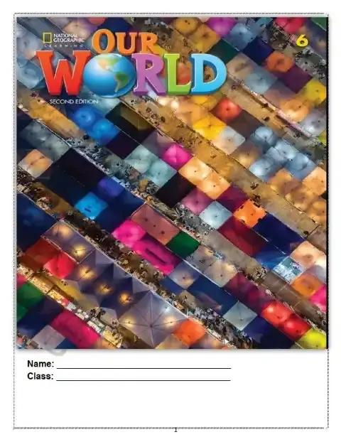 أفضل مذكرة Our world للصف السادس الابتدائي الترم الاول PDF PDF