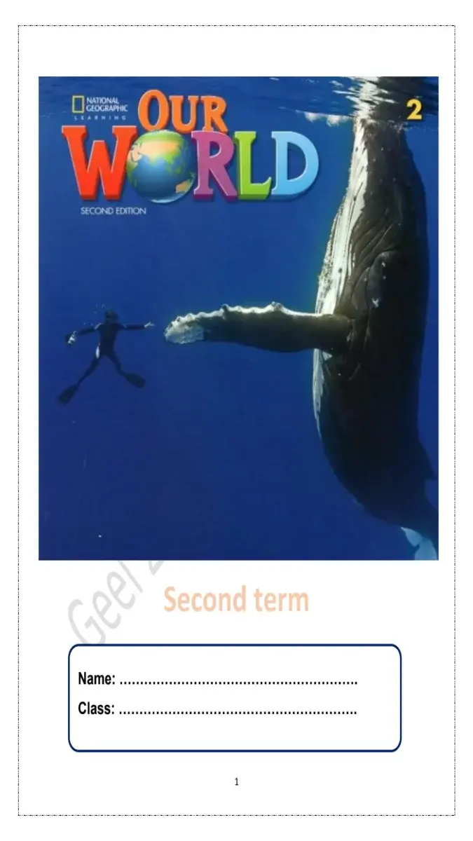 تحميل مذكرة Our World للصف الثاني الابتدائي الترم الثاني 2026 PDF PDF