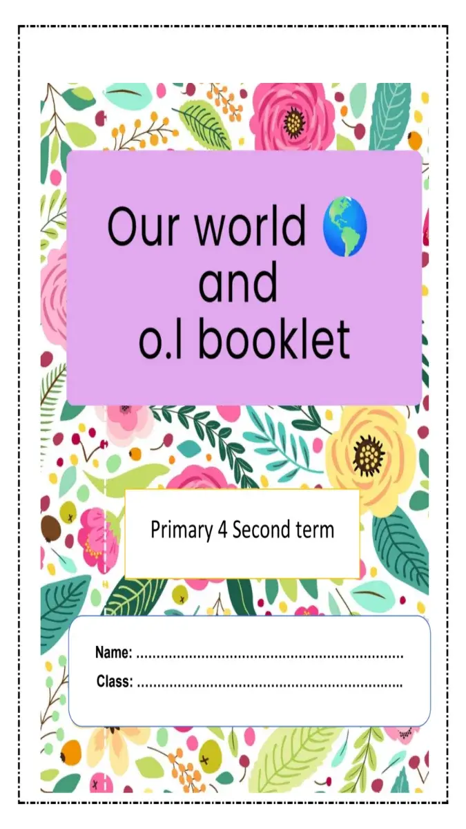تحميل مذكرة Our World 4 للصف الرابع الابتدائي الترم الثاني 2026 PDF PDF