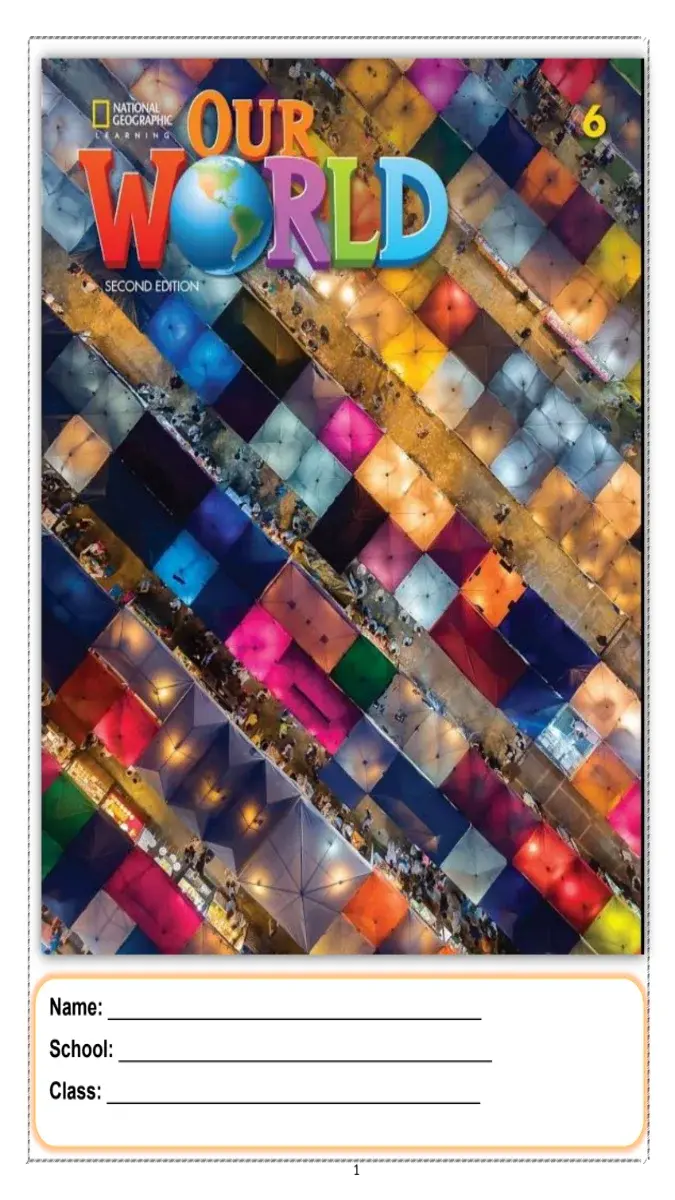 تحميل مذكرة Our World 6 للصف السادس الابتدائي الترم الثاني 2026 PDF PDF