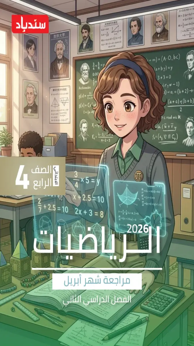 مراجعة شهر ابريل رياضيات للصف الرابع الابتدائي بالاجابات 2026 PDF PDF