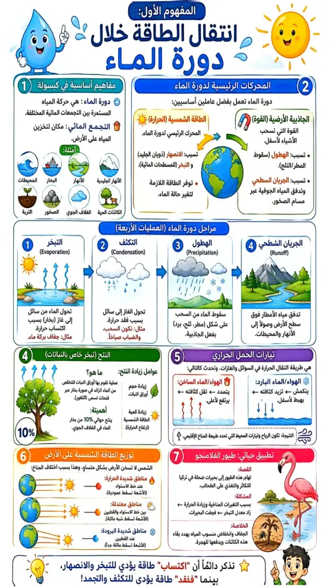 ملخص منهج العلوم للصف السادس الابتدائي الترم الثاني 2026 PDF PDF
