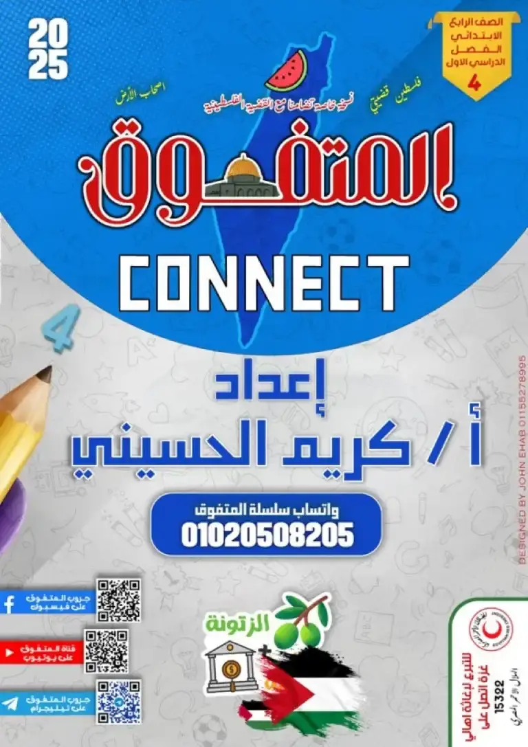 ملخص اللغة الانجليزية للصف الرابع الابتدائي الترم الاول 2025 / 2024 PDF PDF