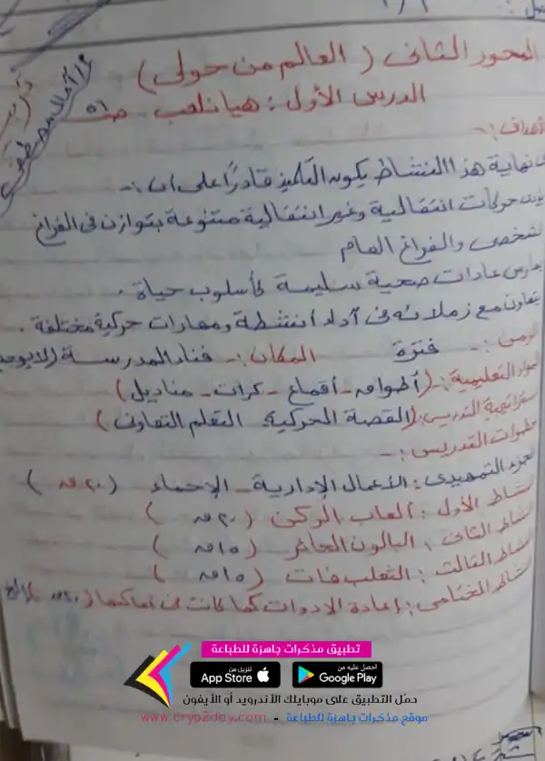 تحضير التربية البدنية للصف الاول الابتدائي الترم الاول 2024 / 2025 PDF PDF