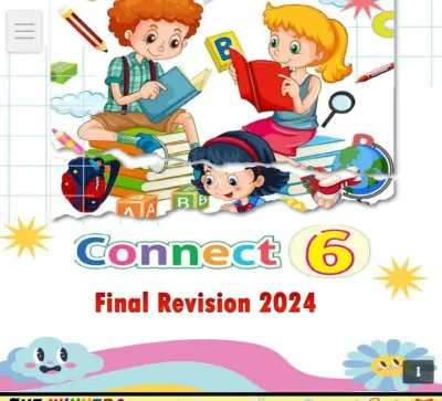 مذكرة مراجعة نهائية لمادة اللغة الانجليزية للصف السادس الفصل الدراسي الثاني PDF