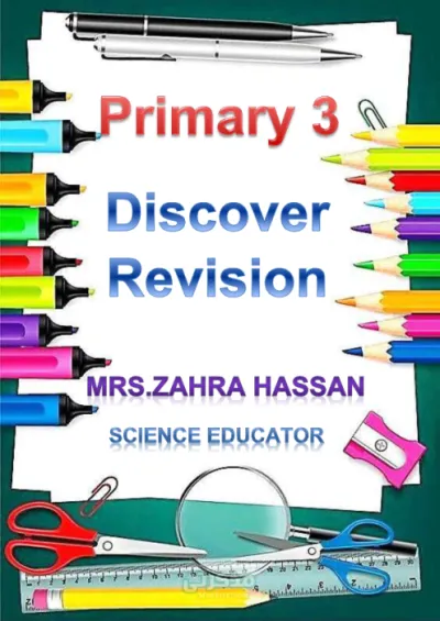 أقوي مراجعة شاملة لمادة ال (science) للصف الثالث الإبتدائي ترم أول PDF