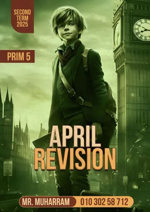 في 11 ورقة! مراجعة أبريل في اللغة الانجليزية لخامسة ابتدائي PDF