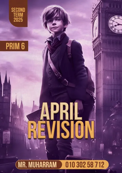 في 11 ورقة! مراجعة أبريل في اللغة الانجليزية للسادس الابتدائي PDF