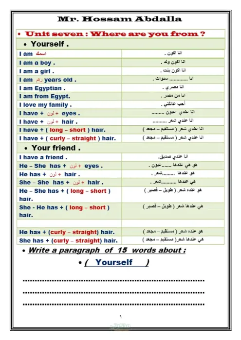 برجرافات اللغة الانجليزية للصف الثالث الابتدائي ترم ثاني PDF