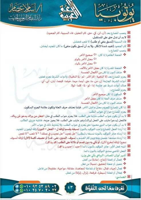 روشتة النحو والبلاغه للصف الثالث الثانوي PDF